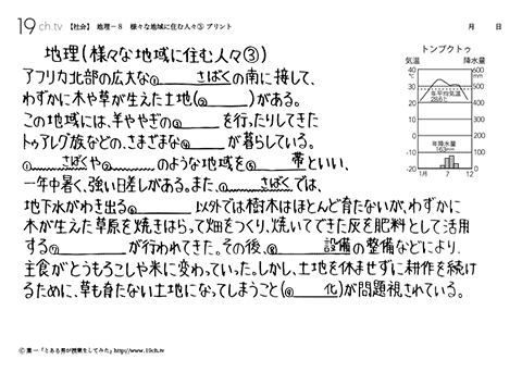 様々な地域に住む人々③